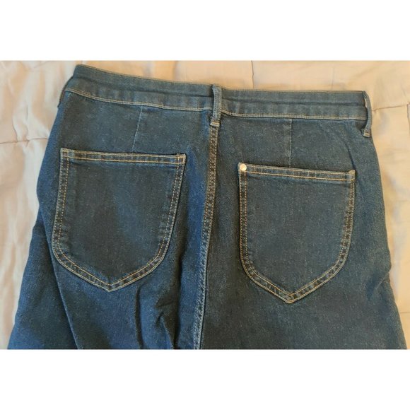 H&M & Denim Women's Navy Blue Denim Jeans Skinny Ankle / High Waist (size 29) - Picture 8 of 8